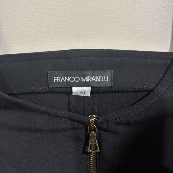 Franco Mirabelli Sleeveless Black midi dress, size 10 - Picture 6 of 7